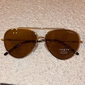 New Vogue Eyewear Gold Aviators